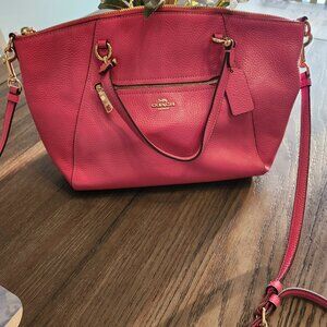 FINAL REDUCTION. Lipstick pink supple leather Coach bag